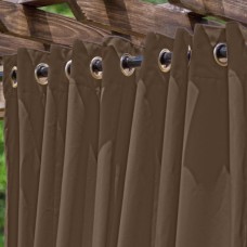Milk Chocolate Extra Wide Outdoor Curtain 108" Long   